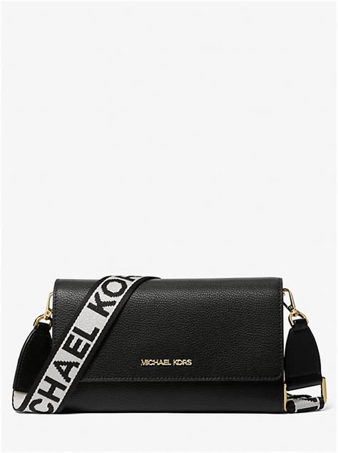 Michael Kors Jet Set Large Leather Crossbody Bag 